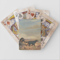 Gordon Setter antique print Playing Cards playing cards