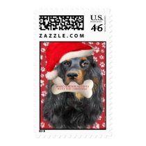 Gordon Setter Christmas Postage