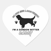 Gordon setter Dog Daddy Stickers