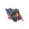 Gordon Setter Flag stickers