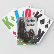 Gordon Setter Generations Painting Playing Cards playing cards