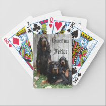 Gordon Setter Generations Playing Cards playing cards