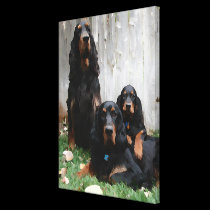 Gordon Setter Generations Wrapped Canvas Print canvas prints