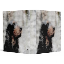 Gordon Setter Grunge Avery Binder