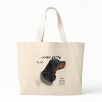 Gordon Setter History Design Tote Bags