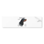 Gordon Setter History Design Bumper Sticker