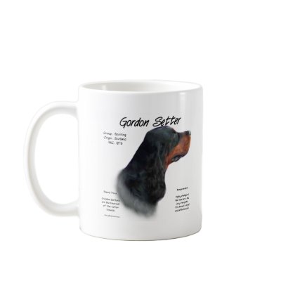 Gordon Setter History Design Coffee Mugs by GreyWolfCreation