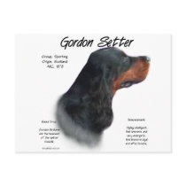 Gordon Setter History Design postcards by GreyWolfCreation Gordon Setter History Design postcards