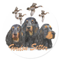 Gordon Setter Hunts Pheasants stickers