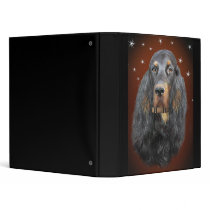 Gordon Setter Mauve Binder