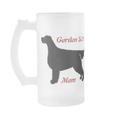 Gordon Setter Mom Frosted Glass Mug