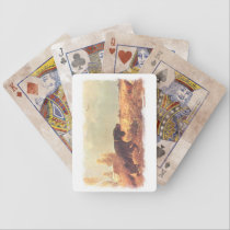 gordon setter on point playing cards playing cards