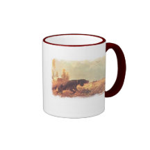 gordon setter on point ringer ceramic mug