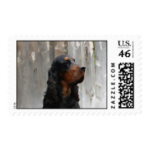 Gordon Setter Painting Custom Postage