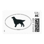 Gordon Setter Silhouette postage