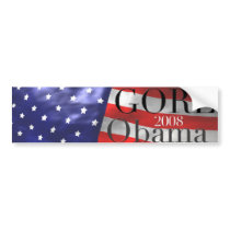 GORE Obama 2008 bumper stickers