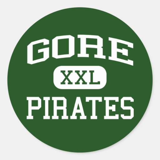 Gore Pirates Gore High School Gore Oklahoma Round Sticker Zazzle