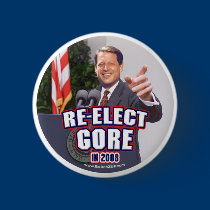 Gore Re-elect Button  buttons
