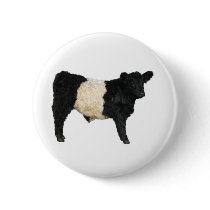 Gorgeous Belted Galloway Steer Cutout Pins