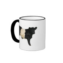 Gorgeous Belted Galloway Steer Cutout Mug