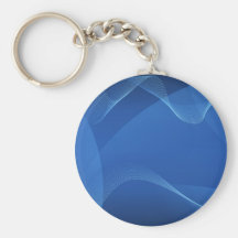 Gorgeous Blue Fractal Keychain