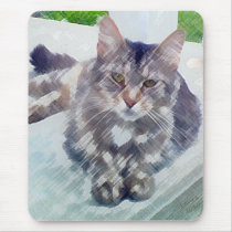 Gorgeous cat design mouse pad mousepads