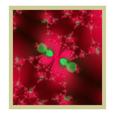 Gorgeous Cherry Red Fractal Print by Perlyyyy