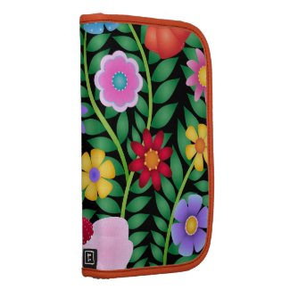 Gorgeous Colorful Mod Flowers Spring Garden rickshaw_folio