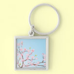 Gorgeous Customizable Pastel Cherry Blossom keychains