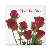Gorgeous Dark Red Rose Design magnet