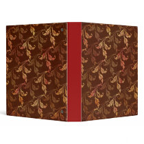 Gorgeous Fall Leaves Batik Print Binder