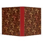Gorgeous Fall Leaves Batik Print Binder