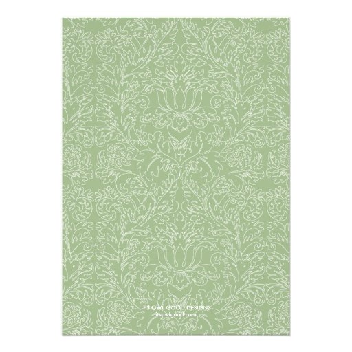 Gorgeous Floral Party Invitation (Sage)