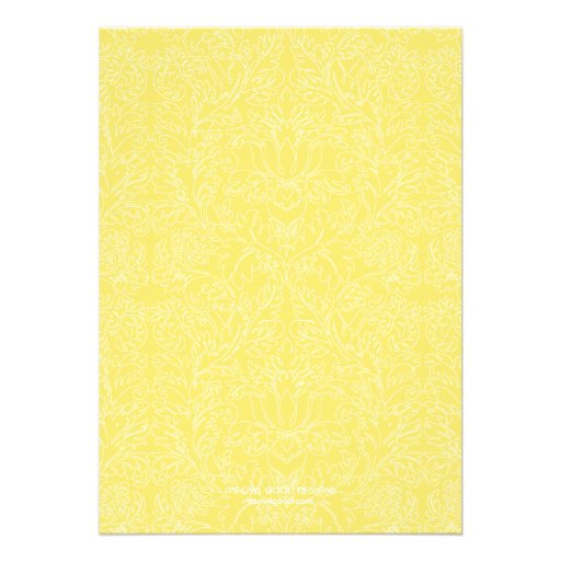 Gorgeous Floral Party Invitation (Yellow)