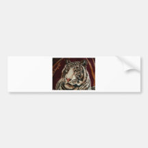 GORGEOUS GARDEN TIGER BUMPER STICKER