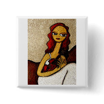 Gorgeous Girls - my violin Button (BU15) by pocketsfulloflove Gorgeous Girls - my violin Button (BU15)