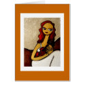 Gorgeous Girls-my violin (C15) cards by pocketsfulloflove Gorgeous Girls-my violin (C15) cards