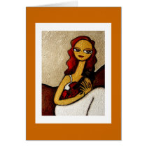 Gorgeous Girls-my violin (C15) cards by pocketsfulloflove Gorgeous Girls-my violin (C15) cards
