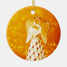 GORGEOUS GOLDEN ANGEL CHRISTMAS TREE ORNAMENTS