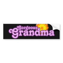 Gorgeous Grandma bumper stickers by BoogieMonst Gorgeous Grandma bumper stickers