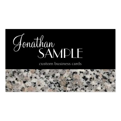 Granite Business Card Zazzle