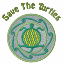 Gorgeous Green Sea Turtle Hoodies embroidered shirts