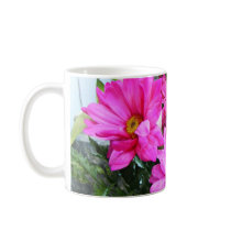 Gorgeous Hot  Pink Flowers mugs