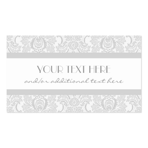 Gorgeous in Gray Business Card Templates (front side)