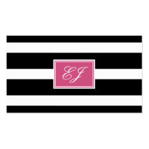 Gorgeous Initials Calling Card Business Card Templates
