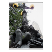 Gorgeous Lamp Post in Central Park New York Card