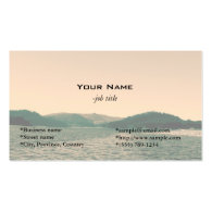 Gorgeous landscape photo art business cards business card template