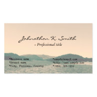 Gorgeous landscape photo art business cards business card template