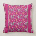Gorgeous Magenta Swirls Throw Pillow pillows