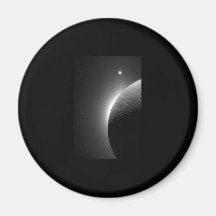 Gorgeous Moon and Venus Image Fridge Magnets